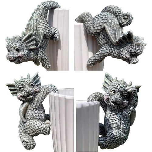 4pcs dragon figurines - figurines, resin