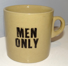 Pearsons of Chesterfield Stoneware MEN ONLY Mug Cup Vintage Chipped!!!