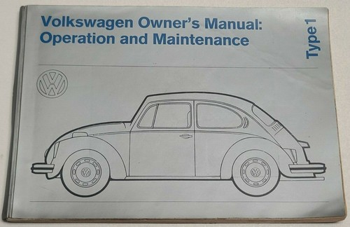 1972 beetle owners manual - 1972, vw