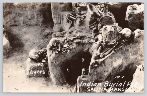 Postcard rppc indian - postcard,