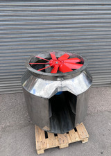 3kW Extractor Fan Car Spray Booth bifurcated Stainless Steel Chemical Fumes