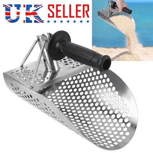 Stainless steel sand scoop - steel,