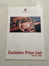 Porsche Exclusive Price List