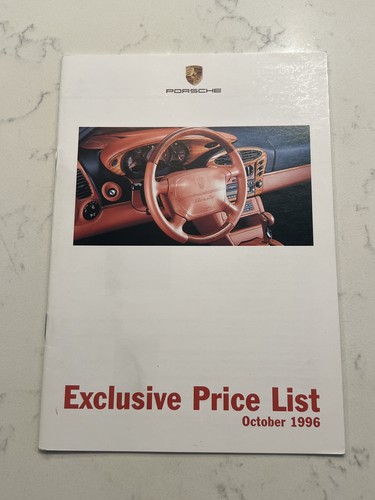 Porsche exclusive price list - porsche,