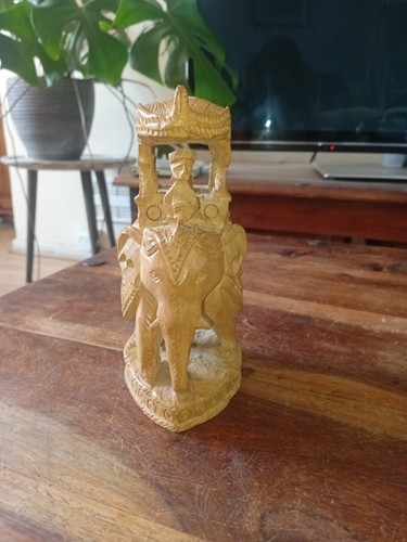 Hand carved wooden - wooden, elephant