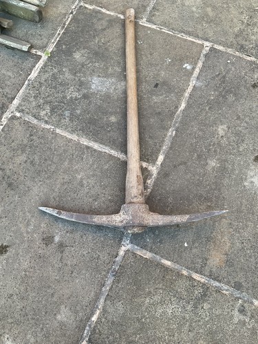 Vintage long handled pick axe - vintage,