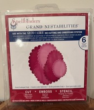 Spellbinders GRAND SCALLOPED OVALS Grand Nestabilities #LF-111 Die Cuts