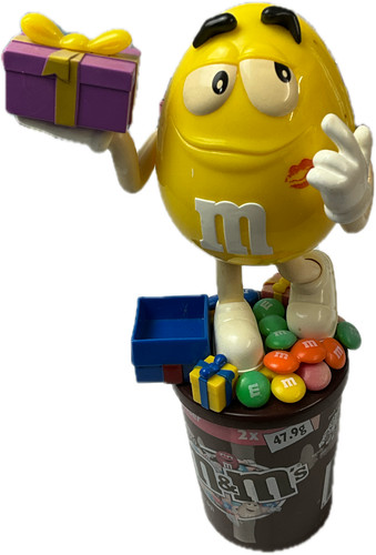Yellow candy dispenser - candy,