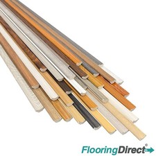 Waterproof Laminate Scotia Floor Beading 2.4m Length 10 Pack Edging - 30 Colours