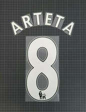 ARTETA #8 2013-2017 Player Size Premier League White Nameset PS-PRO Plastic