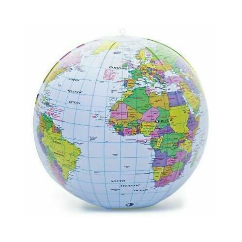 Inflatable globe 40cm - inflatable,
