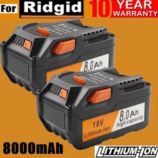 2X 1X 18V Li-ion Battery For AEG 18V L1830R B1814G BS18G BSS18C Ridgid R840087
