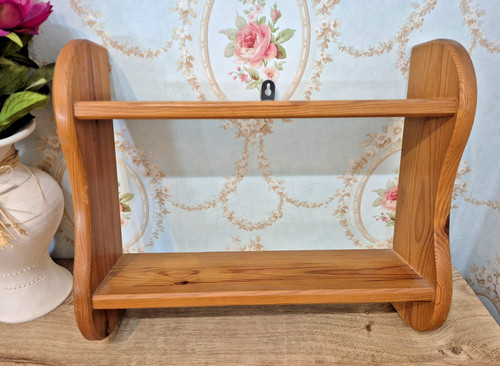 Solid pine wall mounted shelf - solid,