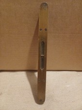 Great Antique Brass And Ebony Boat Spirit Level 8" Long In Nice Used Condition