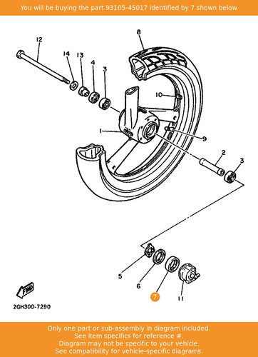 Yamaha oil seal 93105 45017 - oil, seal,