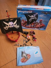 Playmobil Pirates Skull & Bones Red Corsair (5298) Pirate Ship Box Figures 