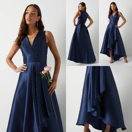 Elegant navy line - elegant, a-line
