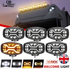 Replace Hella FULL LED SPOT LIGHT WHITE AMBER DRL 12V 24V Jumbo Oval TRUCK VAN