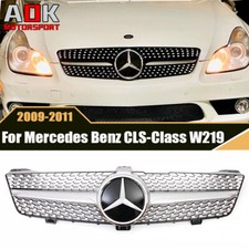 For Mercedes Benz CLS-Class W219 2009-2011 CLS350 CLS500 W/3D Black Front Grille