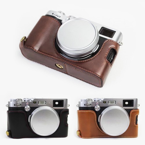 Leather half case - leather, fuji