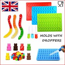 Snakes Worms And Gummy Bears Silicone Mold Chocolate Molds Jelly Mould Ice Tray