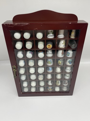 Wooden thimble display - wooden,