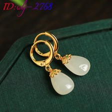 Real Jade Water drop Earrings