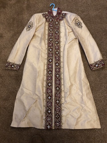 Used cream burgundy - cream, &