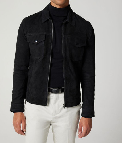 Mens punk black leather - mens,