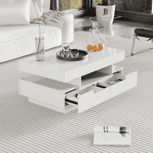 Modern coffee table with - table, 4