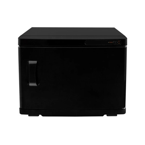 Hot towel warmer black 23l - black,