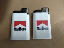 MARLBORO Cigarette butane Lighter X2  DJEEP FRANCE Vintage Retro New Old Stock