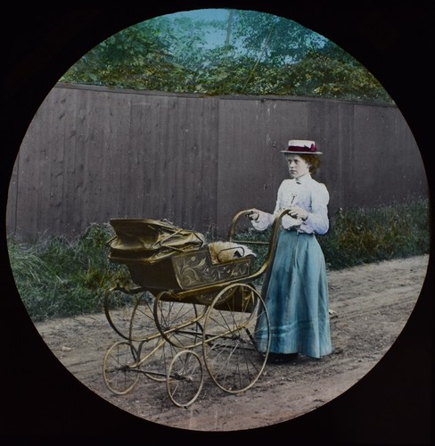 Magic lantern slide man his - magic,
