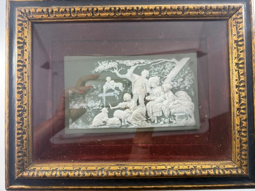 Jasperware relief plaque sage - jasperware,