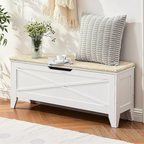 Farmhouse storage bench - farmhouse,