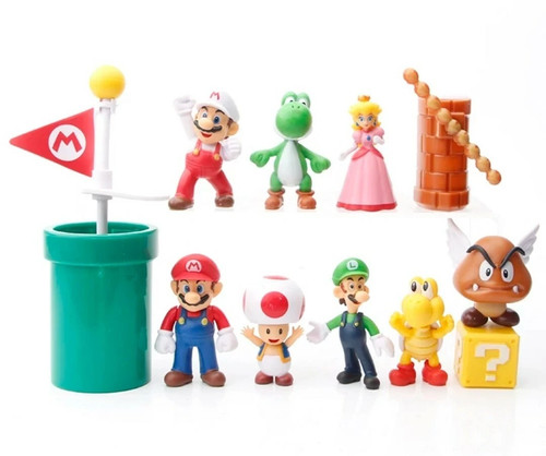 Figure lot super mario - super,