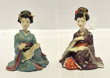 2 Geisha Ladies Figurines