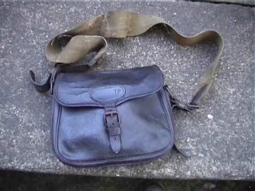 Vintage leather cartridge - leather,