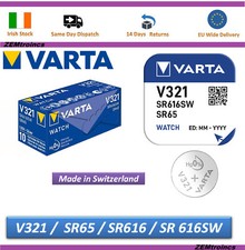 1x / 2x / 5x SR616SW VARTA 321 / SR65 / SR616/  Watch cell / Battery SR616 SW