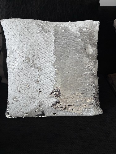 Cushion cover silver - cushion, silver: