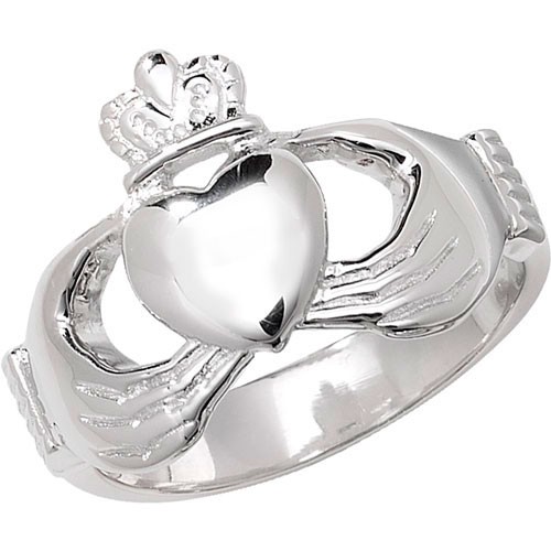 Sterling silver claddagh ring - sterling,
