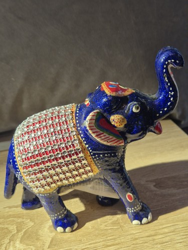 Blue indian elephant - indian, statue