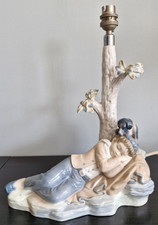 Lladro Zaphir Lamp Boy with Dog | Fully working Beautiful rare piece