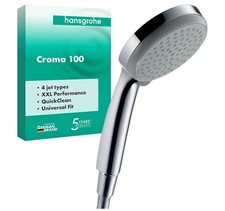 hansgrohe Croma 100 - shower head, with 4 sprays, with anti-limescale (NO BOX)