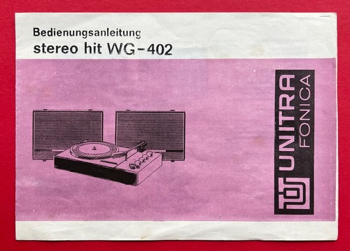 User manual unitra - unitra, fonica