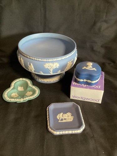 Wedgwood jasper ware blue - wedgwood, jasper-ware