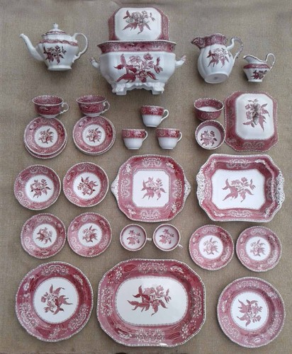 Spode pink camilla part - spode, dinner