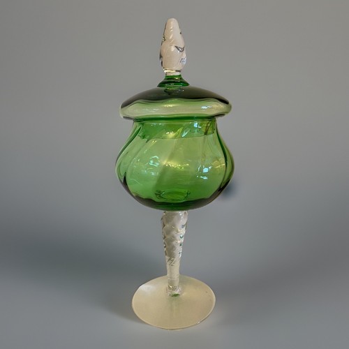 Vtg empoli green - green, glass