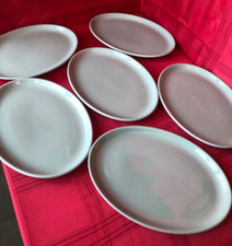 Dunn Bennett Green Oval Platters Vitrified Hotel Ware Vintage Table Ware x 6
