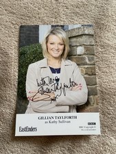 GILLIAN TAYLFORTH-KATHY SULLIVAN (EASTENDERS) HAND SIGNED CAST CARD- UNDEDICATED